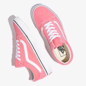 Vans Bayan Spor Ayakkabı Old Skool Pembe/Beyaz | 80295-471